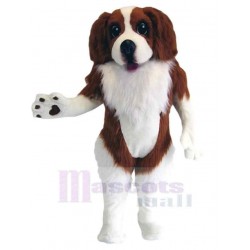 Brauner und weißer Spaniel-Hund Maskottchen Kostüm Tier