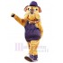 Brown Bulldog Mascot Costume Animal with Blue Hat