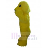 Cute Yellow Dog Mascot Costume Animal with Big Eyes