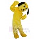 Yellow Dog Mascot Costume Animal with Black Ears