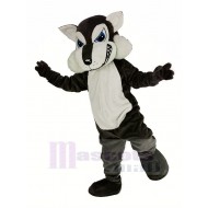 Dark Gray Wolf Mascot Costume Animal
