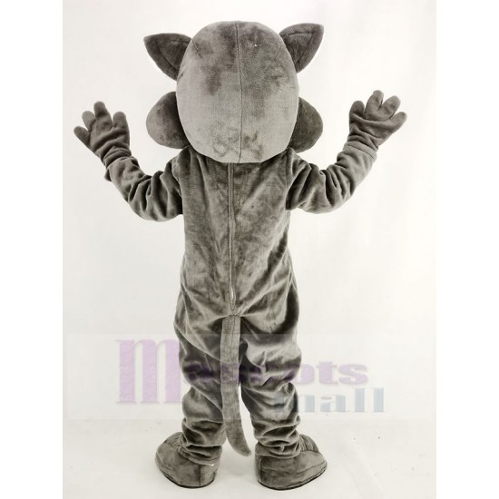 Loup gris foncé Costume de mascotte Animal