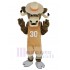 Texas Longhorns Toro deportivo Traje de la mascota con abrigo marrón