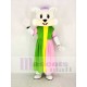 Easter Bunny Rabbit Mascot Costume in Colorful Dress
