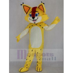 Leopardo amarillo lindo Disfraz de mascota Animal