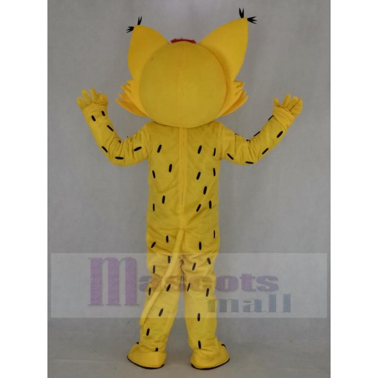 Süßer gelber Leopard Maskottchen Kostüm Tier