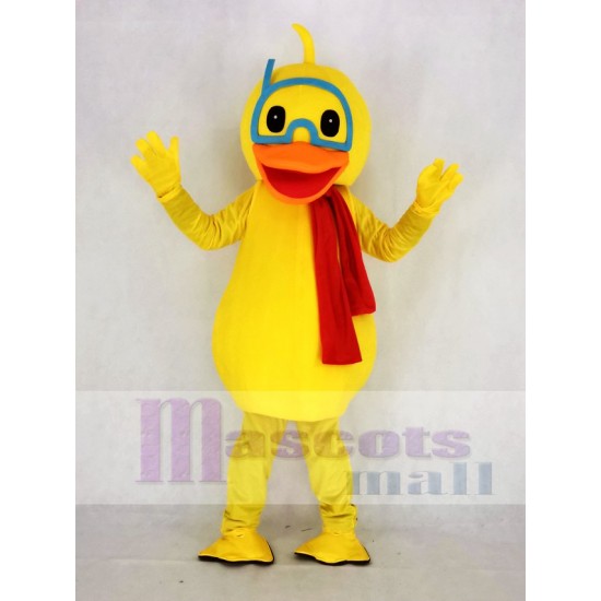 Amarillo lindo Pato Disfraz de mascota Animal