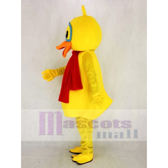 Amarillo lindo Pato Disfraz de mascota Animal