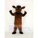 Brown Sport Power Bull Mascot Costume Animal
