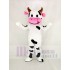 Süße Kuh Maskottchen Kostüm mit rosa Mund