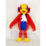 Cabeza amarilla Pájaro cisne rojo Disfraz de mascota Animal