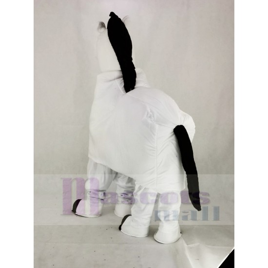 White 2 Person Horse Mascot Costume