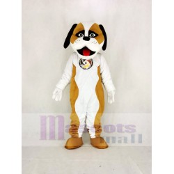Brown and White Saint Bernard Dog Mascot Costume Animal