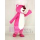 Pink Bear Mascot Costume Animal