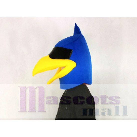Pájaro azul Disfraz de mascota Solo cabeza