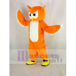 Orange Ollie Owl Mascot Costume Animal