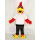 Red Roadrunner Bird Mascot Costume with White T-shirt