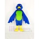 Blue Bird Mascot Costume with Green Belly