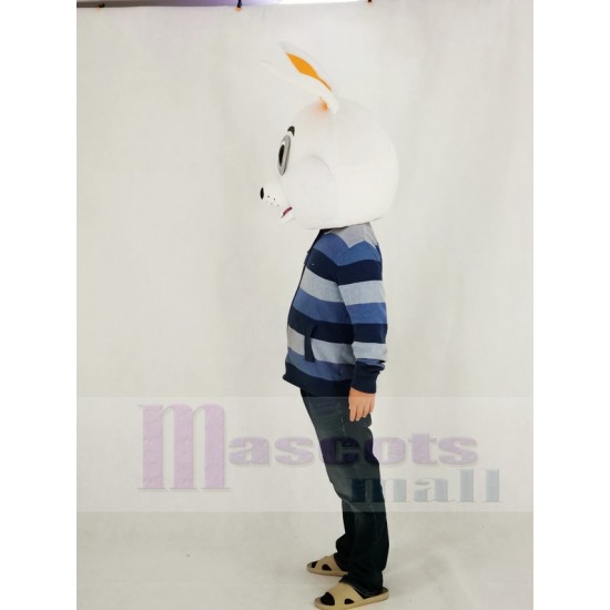 Easter White Bunny Rabbit Mascot Costume Head Only