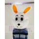 Easter White Bunny Rabbit Mascot Costume Head Only
