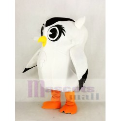 Funny White Owl Mascot Costume Animal