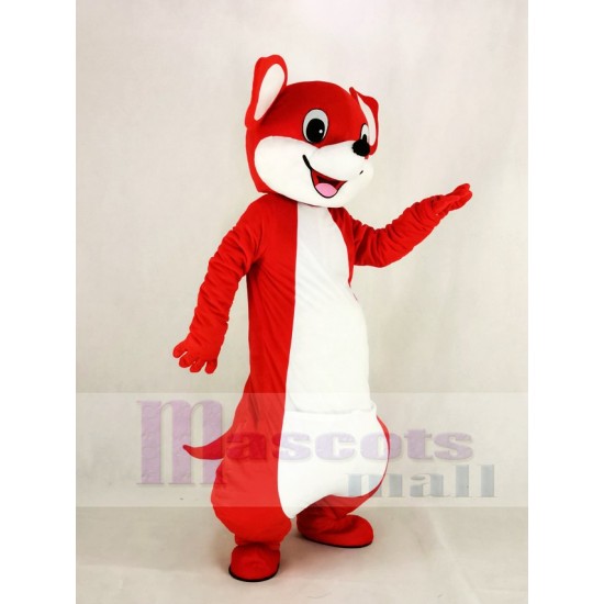 Rouge mignon Kangourou Costume de mascotte Animal