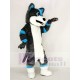 Gris y azul Perro husky Fursuit Traje de la mascota Animal