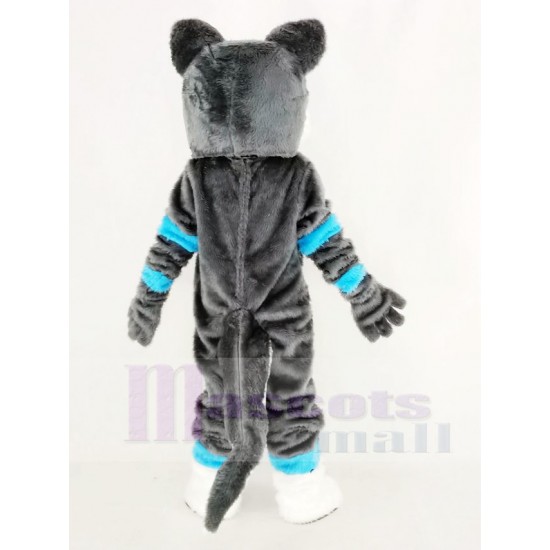 Gray and Blue Husky Dog Fursuit Mascot Costume Animal