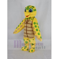 Green and Yellow Sea Turtle Mascot Costume Animal