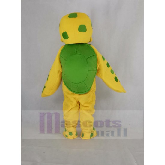Grün und Gelb Meeresschildkröte Maskottchen Kostüm Tier