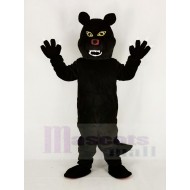 Negro feroz Lobo Disfraz de mascota Animal