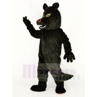 Heftiges Schwarz Wolf Maskottchen Kostüm Tier