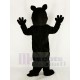 Noir féroce Loup Costume de mascotte Animal