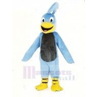 Pájaro Correcaminos Azul Disfraz de mascota con Grey Belly