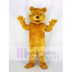 Long-haired Brown Bear Mascot Costume Animal