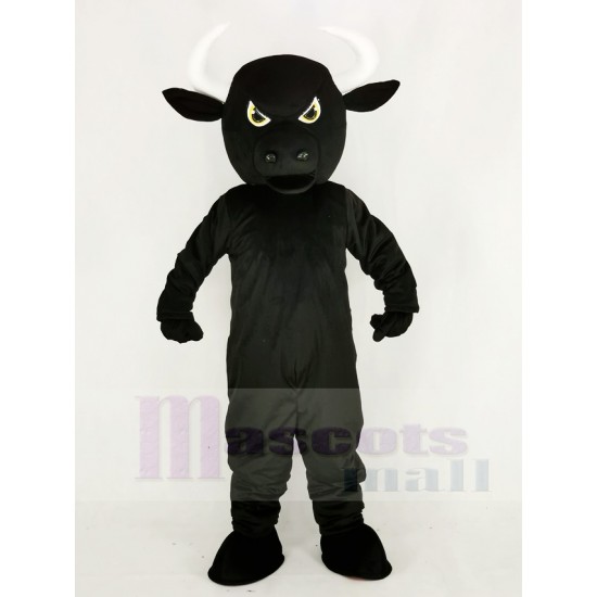 Fierce Black Bull Mascot Costume Animal