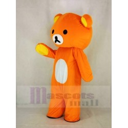 Orange Japanese Cartoon Rilakkuma Bear Mascot Costume