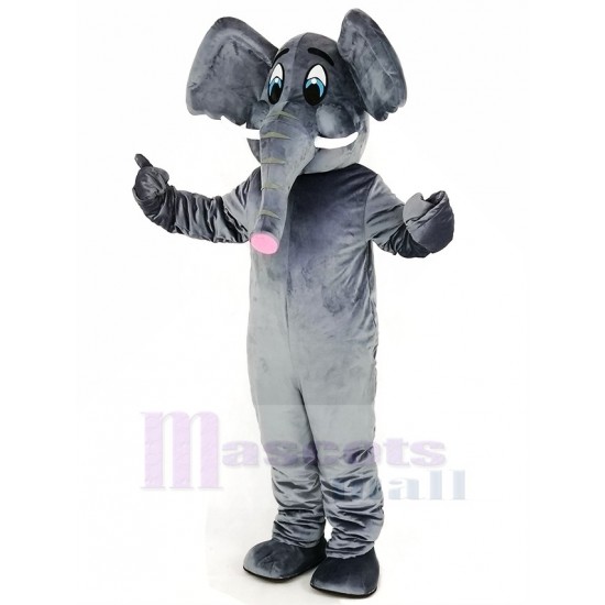 Gray Elephant Adult Mascot Costume Animal