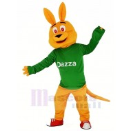 Orange Kangaroo Mascot Costume with Long Sleeve