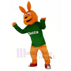 Orange Kangaroo Mascot Costume with Long Sleeve
