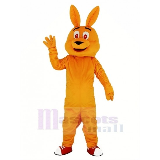 Orangenes Känguru Maskottchen Kostüm Tier