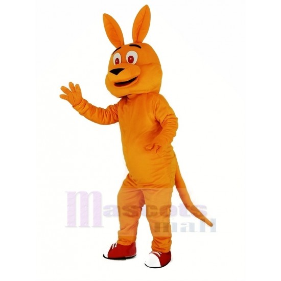 Orangenes Känguru Maskottchen Kostüm Tier