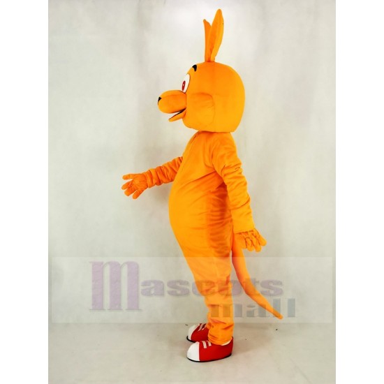 Orange Kangaroo Mascot Costume Animal