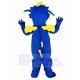 Bleu Dragon Costume de mascotte avec ventre jaune Animal