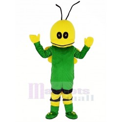Green Bee Mascot Costume Insect