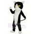 Cooles Schwarz und Weiß Katze Maskottchen Kostüm Tier