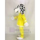 Chien de feu dalmatien Costume de mascotte en manteau jaune Animal