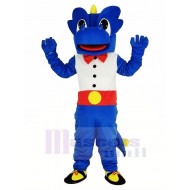 Dragon bleu Costume de mascotte Animal