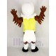 College Eagle Mascot Costume in Yellow Vest Animal