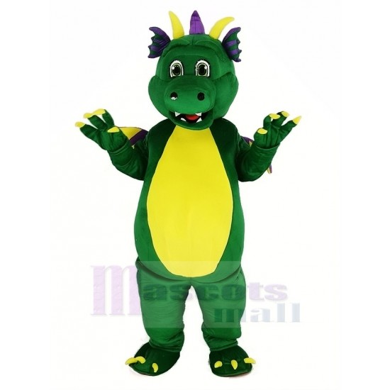 Dragon vert Costume de mascotte Animal